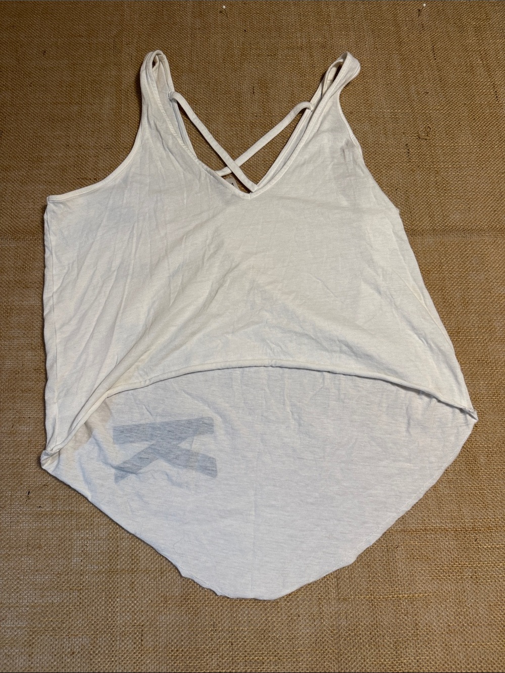 PINK Victoria's Secret White Tank with Black Vertical Logo - Picture 4 of 4